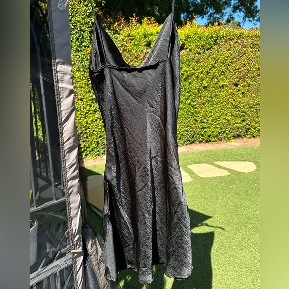 Black Slip Dress - Picture 2 of 4